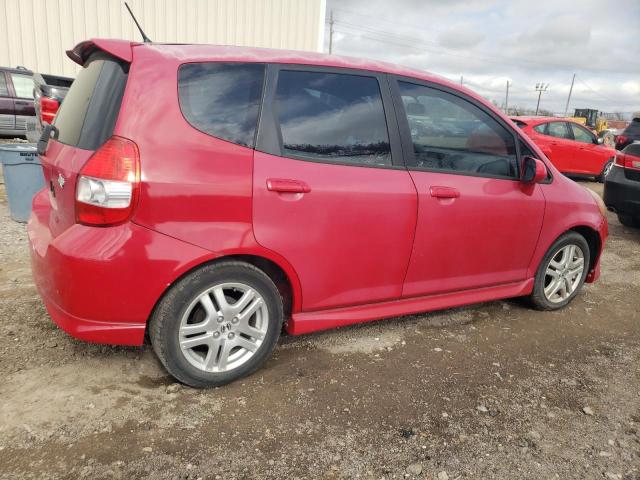 JHMGD38667S067101 - 2007 HONDA FIT S 红色 照片 3