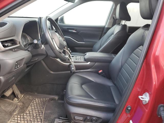 5TDGZRBH1NS562277 - 2022 TOYOTA HIGHLANDER XLE 红色 照片 7