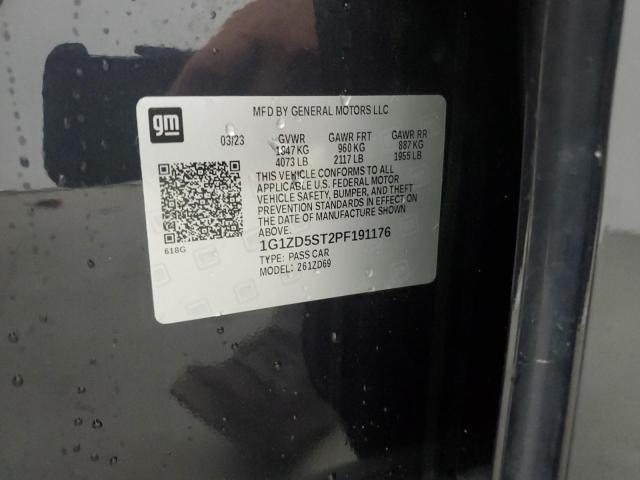 1G1ZD5ST2PF191176 - 2023 CHEVROLET MALIBU LT ნაცრისფერი ფოტო 13