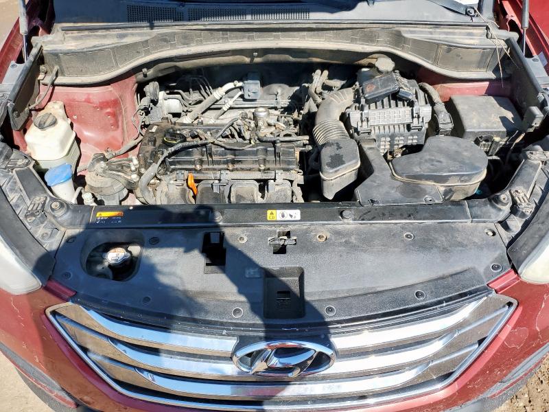 5XYZTDLB2DG094062 - 2013 HYUNDAI SANTA FE S წითელი ფოტო 12
