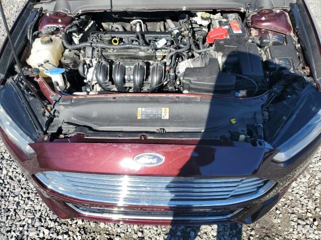 3FA6P0H71DR173836 - 2013 FORD FUSION SE BURGUNDY photo 11