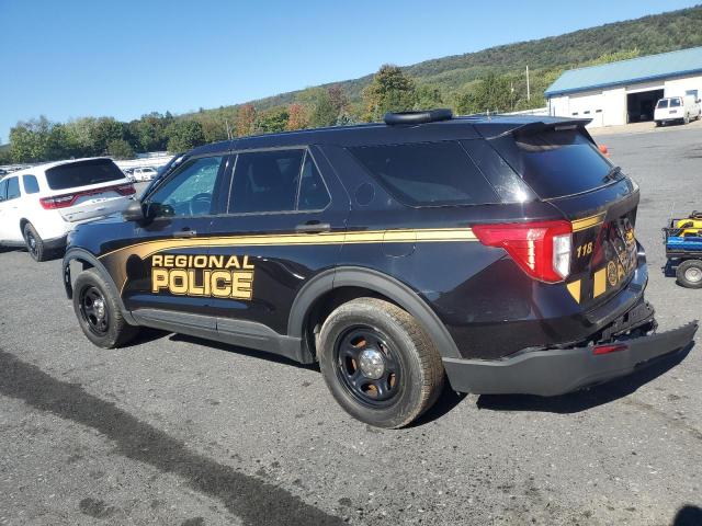 1FM5K8AW3MNA06753 - 2021 FORD EXPLORER POLICE INTERCEPTOR Schwarz Foto 2