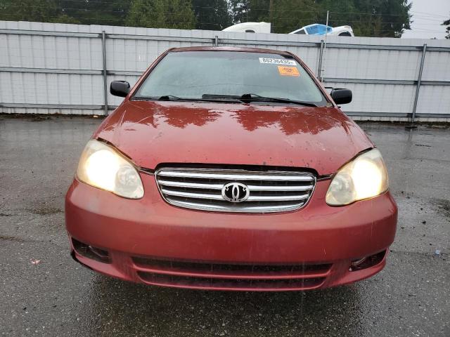 JTDBR32E142040669 - 2004 TOYOTA COROLLA CE ORANGE photo 5