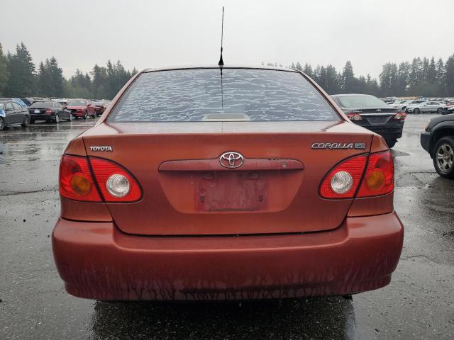 JTDBR32E142040669 - 2004 TOYOTA COROLLA CE ORANGE photo 6