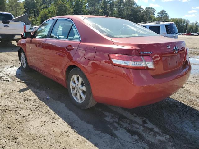 4T4BF3EK5BR156616 - 2011 TOYOTA CAMRY BASE RED photo 2