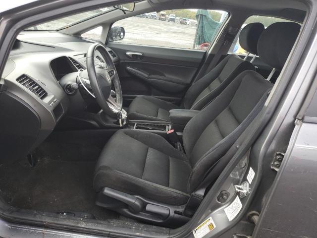 2HGFA16699H332392 - 2009 HONDA CIVIC LX-S GRAY photo 7
