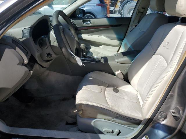 JN1CV6AP4DM710825 - 2013 INFINITI G37 BASE GRAY photo 7