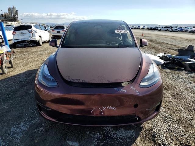 7SAYGDEE3RF084617 - 2024 TESLA MODEL Y Бордовий фото 5
