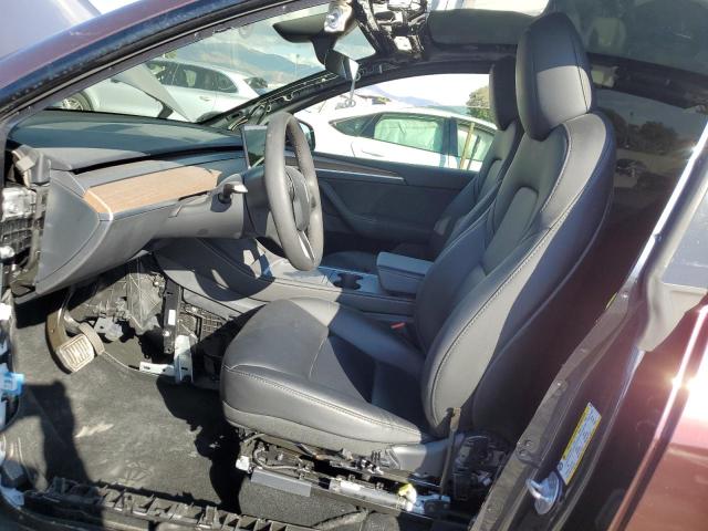 7SAYGDEE3RF084617 - 2024 TESLA MODEL Y Бордовий фото 7