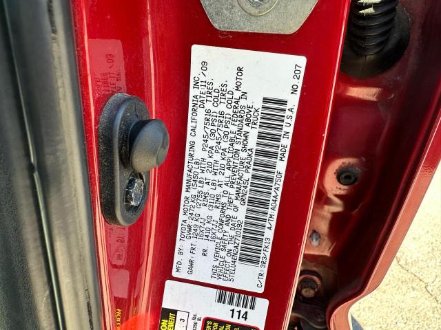 5TELU4EN2AZ710192 - 2010 TOYOTA TACOMA DOUBLE CAB 红色 照片 10