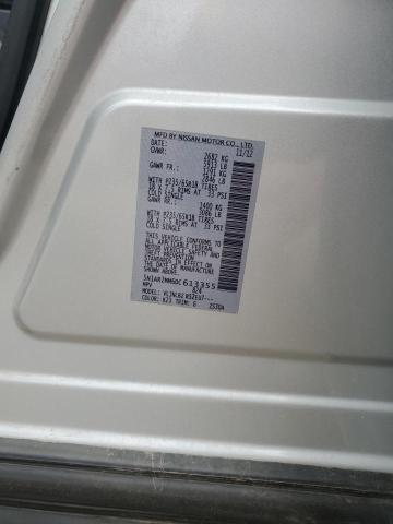 5N1AR2MM6DC613355 - 2013 NISSAN PATHFINDER S SILVER photo 14