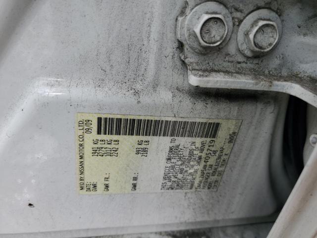 1N4AL2AP5AN405719 - 2010 NISSAN ALTIMA BASE თეთრი ფოტო 12