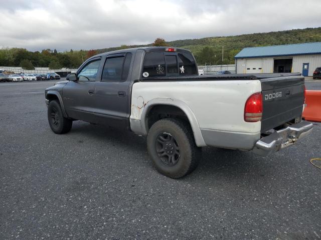 1B7HG48N92S640009 - 2002 DODGE DAKOTA QUAD SLT GRAY photo 2