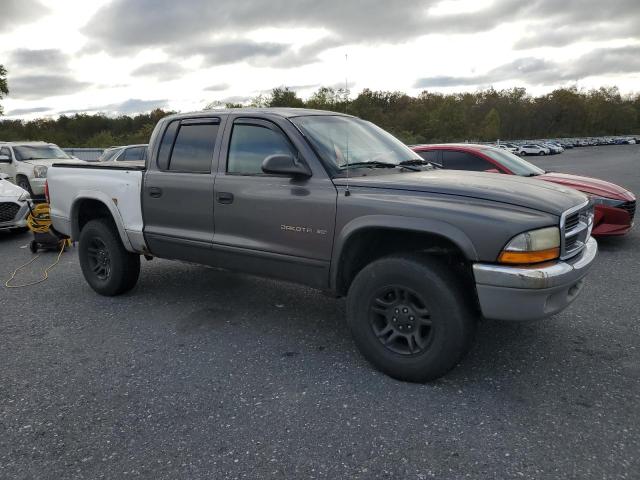 1B7HG48N92S640009 - 2002 DODGE DAKOTA QUAD SLT GRAY photo 4