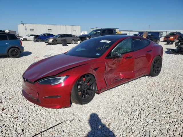 5YJSA1E61RF533045 - 2024 TESLA MODEL S RED photo 1