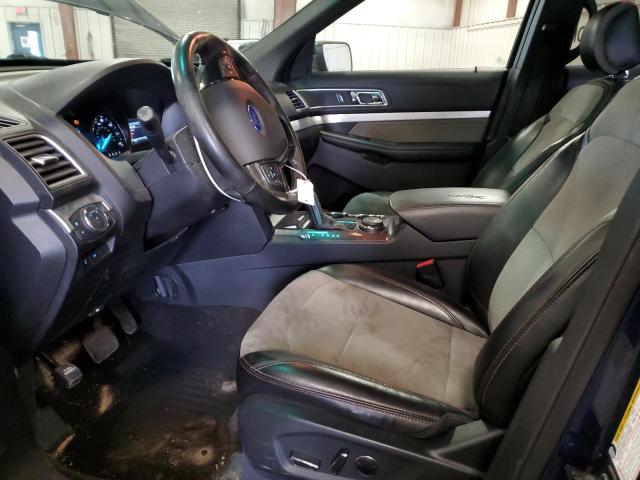 1FM5K8D81HGA74699 - 2017 FORD EXPLORER XLT BLUE photo 7