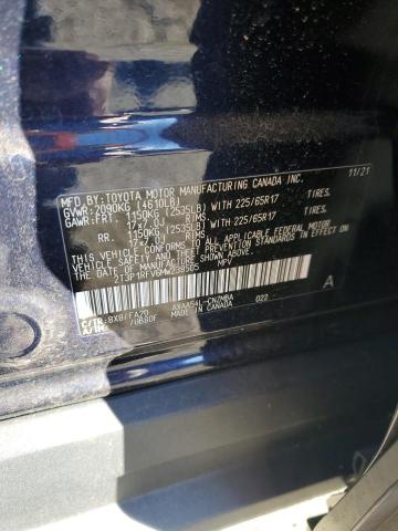 2T3P1RFV6MW238505 - 2021 TOYOTA RAV4 XLE BLUE photo 13