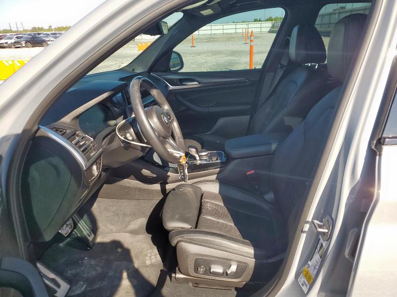 5UX43DP04N9M38222 - 2022 BMW X3 SDRIVE30I SILVER photo 7