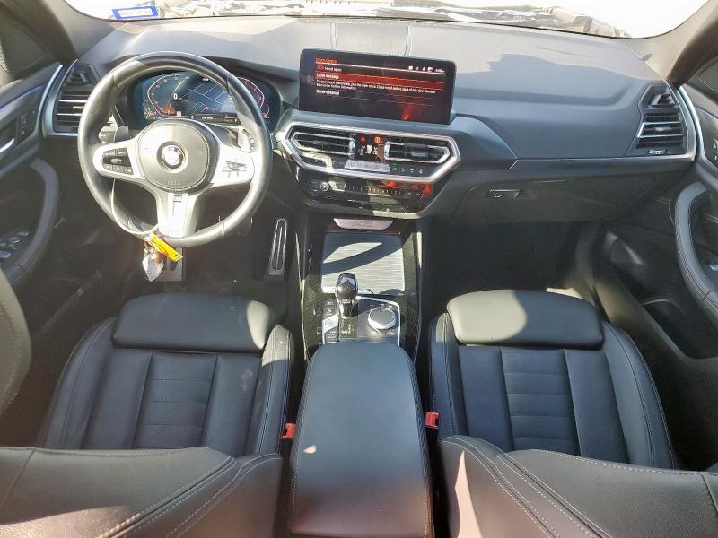 5UX43DP04N9M38222 - 2022 BMW X3 SDRIVE30I SILVER photo 8