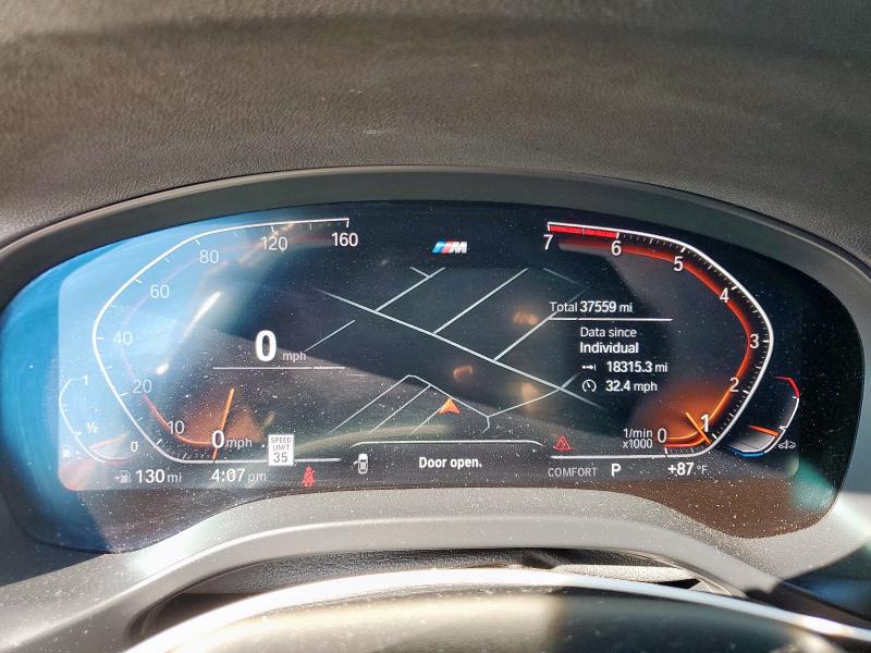 5UX43DP04N9M38222 - 2022 BMW X3 SDRIVE30I SILVER photo 9