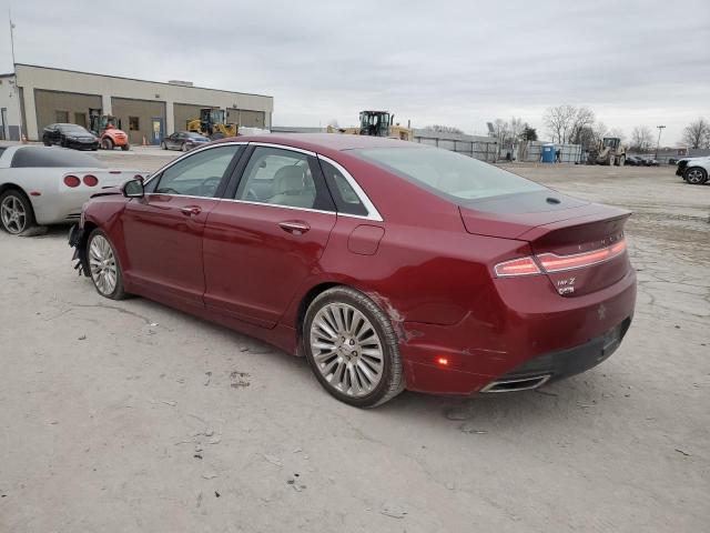 3LN6L2GK1DR802417 - 2013 LINCOLN MKZ BURGUNDY photo 2