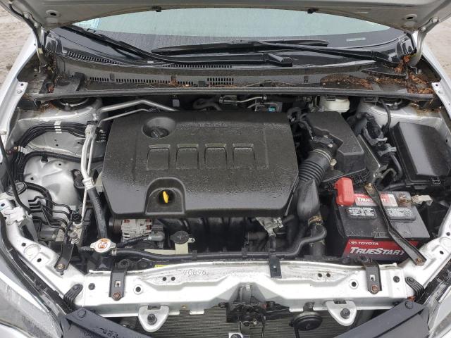 2T1BURHE4KC192713 - 2019 TOYOTA COROLLA L SILVER photo 11