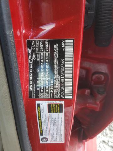 WDCGG8HB1AF308849 - 2010 MERCEDES-BENZ GLK 350 4MATIC RED photo 13