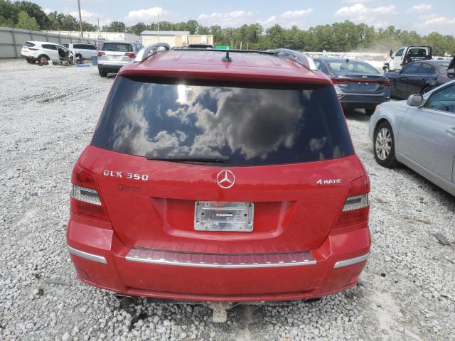 WDCGG8HB1AF308849 - 2010 MERCEDES-BENZ GLK 350 4MATIC RED photo 6