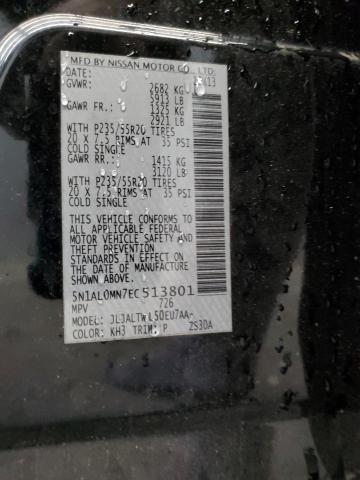 5N1AL0MN7EC513801 - 2014 INFINITI QX60 黑色 照片 13