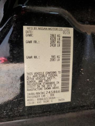 1N4BL4BV3KC245866 - 2019 NISSAN ALTIMA S Qara foto 12