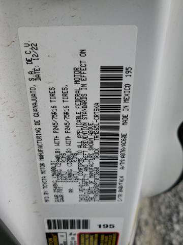 3TYRX5GN2PT073660 - 2023 TOYOTA TACOMA ACCESS CAB أبيض صورة 13