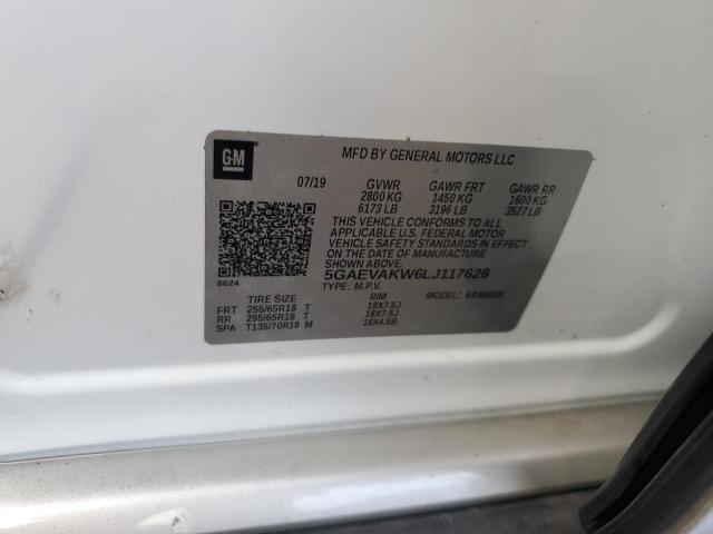 5GAEVAKW6LJ117628 - 2020 BUICK ENCLAVE ESSENCE Weiß Foto 13