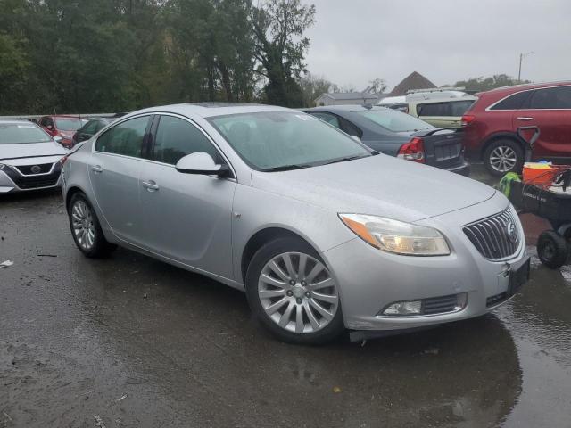 W04GW5EV6B1090227 - 2011 BUICK REGAL CXL SILVER photo 4