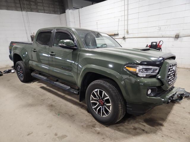 3TMDZ5BN6NM136702 - 2022 TOYOTA TACOMA DOUBLE CAB GREEN photo 4