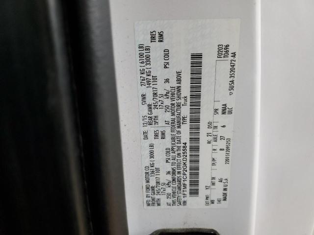 1FTMF1CP2GKD25584 - 2016 FORD F150 WHITE photo 12