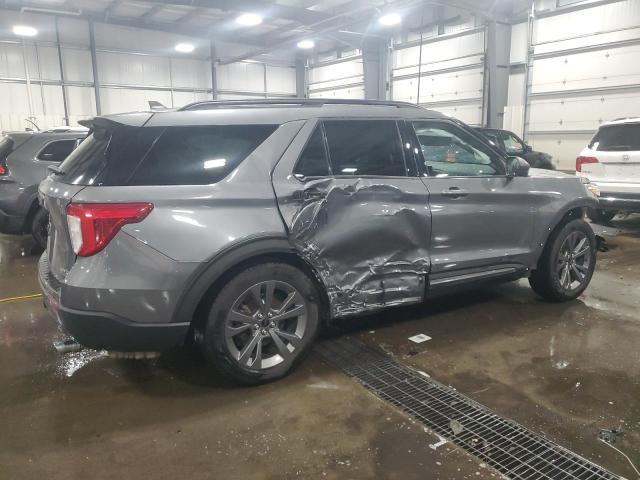 1FMSK8DH0MGA49323 - 2021 FORD EXPLORER XLT 灰色 照片 3
