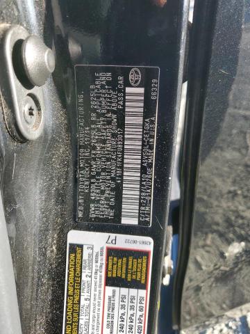 4T1BF1FK4FU893017 - 2015 TOYOTA CAMRY LE BLACK photo 12