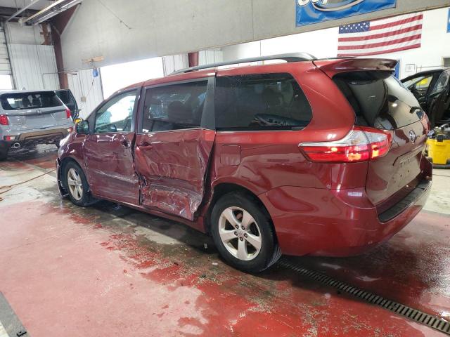 5TDKK3DC6FS560930 - 2015 TOYOTA SIENNA LE ბურგუნდია ფოტო 2