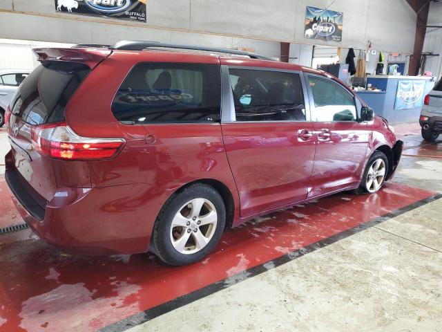 5TDKK3DC6FS560930 - 2015 TOYOTA SIENNA LE ბურგუნდია ფოტო 3