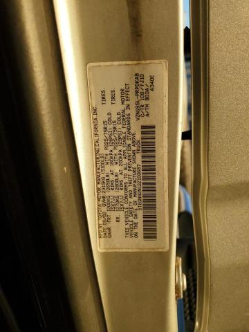 5TEGN92N12Z100687 - 2002 TOYOTA TACOMA DOUBLE CAB PRERUNNER TAN photo 12