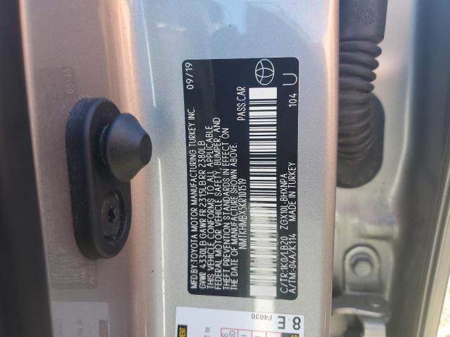 NMTKHMBX5KR101519 - 2019 TOYOTA C-HR XLE 银色 照片 13