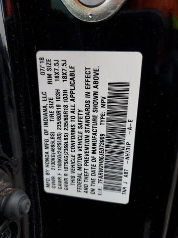 7FARW2H86JE073909 - 2018 HONDA CR-V EXL BLACK photo 13