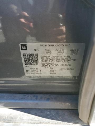 5GAEVCKW8LJ118856 - 2020 BUICK ENCLAVE AVENIR GRAY photo 13