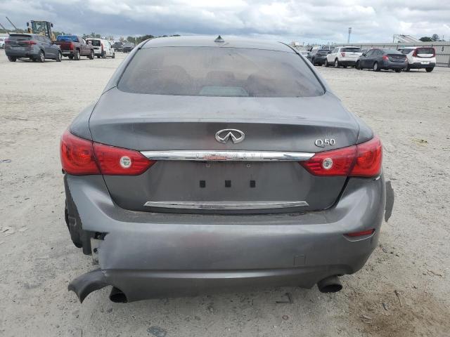 JN1BV7AP0FM336346 - 2015 INFINITI Q50 BASE GRAY photo 6