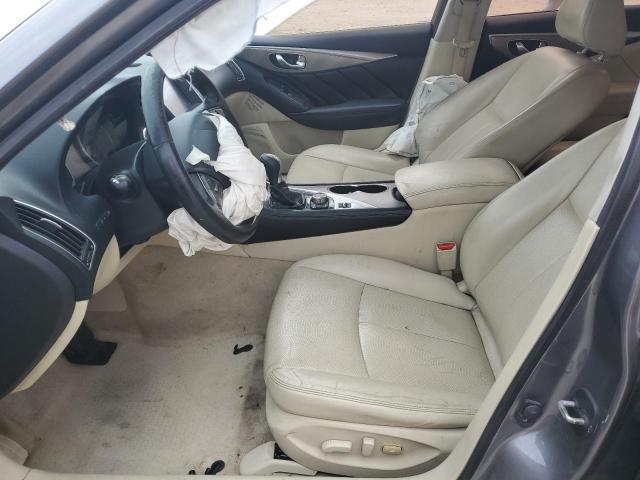 JN1BV7AP0FM336346 - 2015 INFINITI Q50 BASE GRAY photo 7
