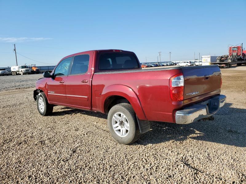 5TBET34166S519845 - 2006 TOYOTA TUNDRA DOUBLE CAB SR5 MAROON photo 2