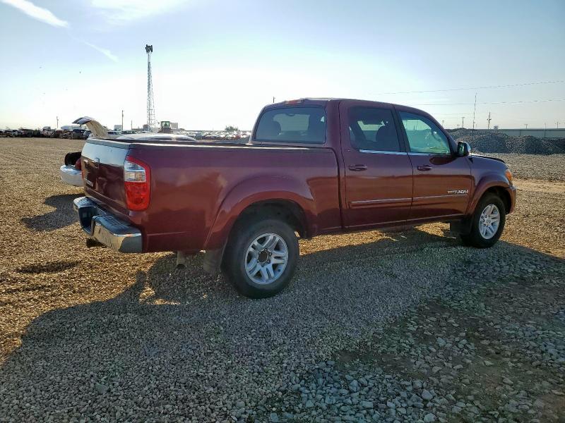 5TBET34166S519845 - 2006 TOYOTA TUNDRA DOUBLE CAB SR5 MAROON photo 3