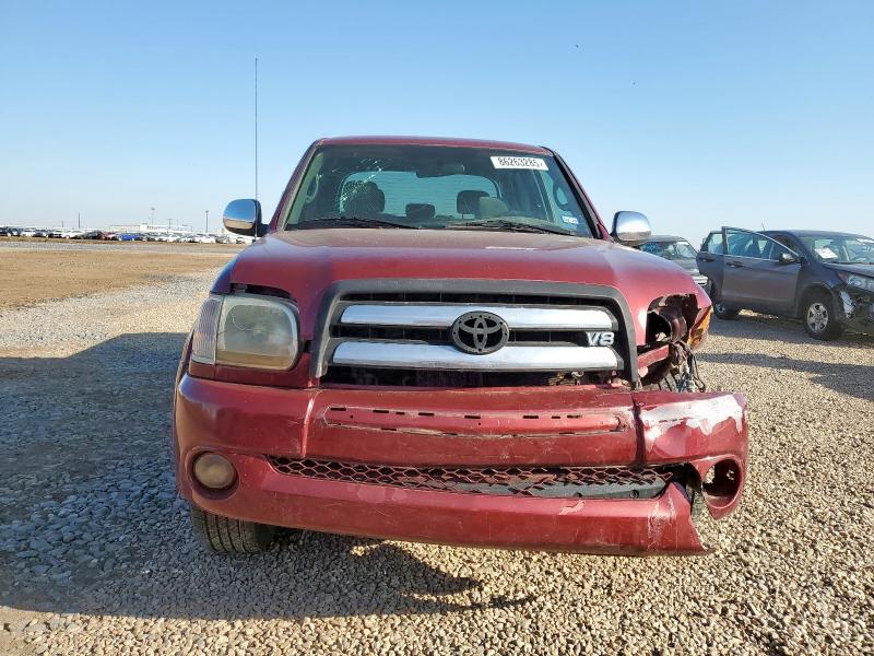 5TBET34166S519845 - 2006 TOYOTA TUNDRA DOUBLE CAB SR5 MAROON photo 5