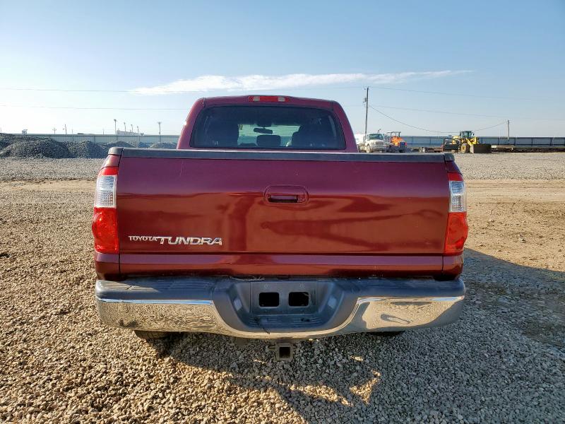 5TBET34166S519845 - 2006 TOYOTA TUNDRA DOUBLE CAB SR5 MAROON photo 6