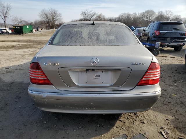 WDBNG83J96A474485 - 2006 MERCEDES-BENZ S 430 4MATIC SILVER photo 6